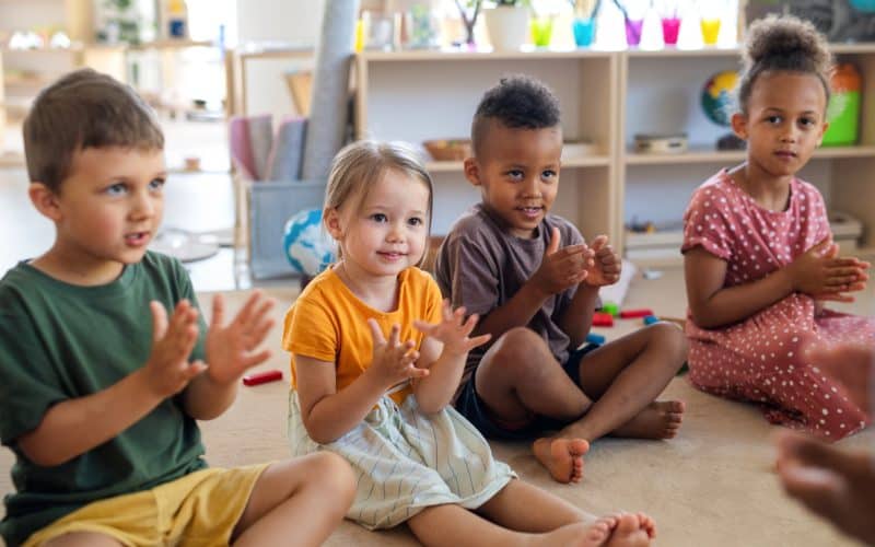 nursery school children