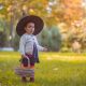 little girl with a basket