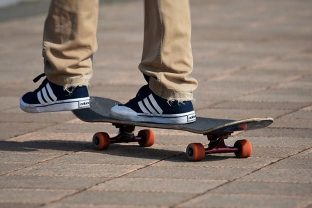 man on a skateboard