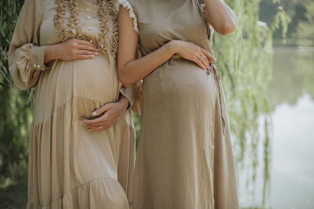 two pregnant woman