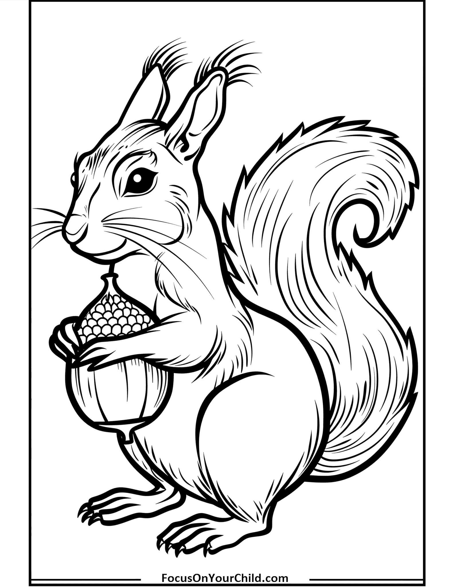 50+ Squirrel Coloring Pages (Free PDF Printables)