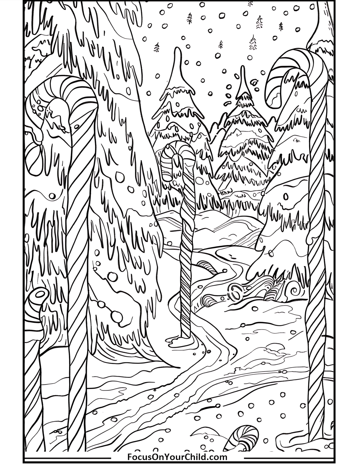 50+ Candy Cane Coloring Pages (Free PDF Printables)