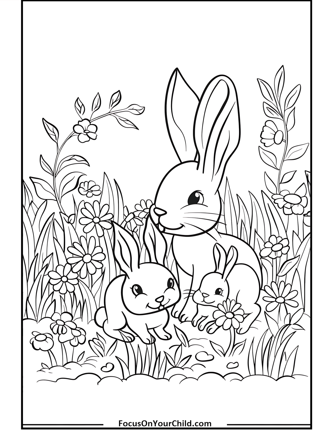 50+ Bunny Coloring Pages (Free PDF Printables)