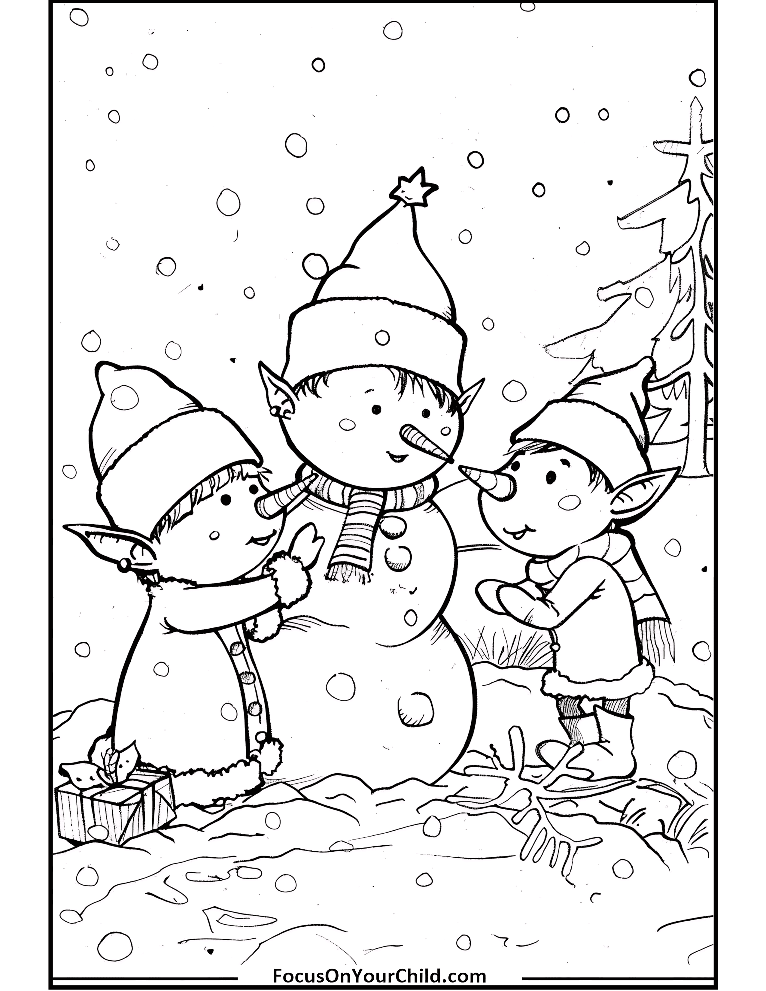 50  Elves Coloring Pages (Free PDF Printables)