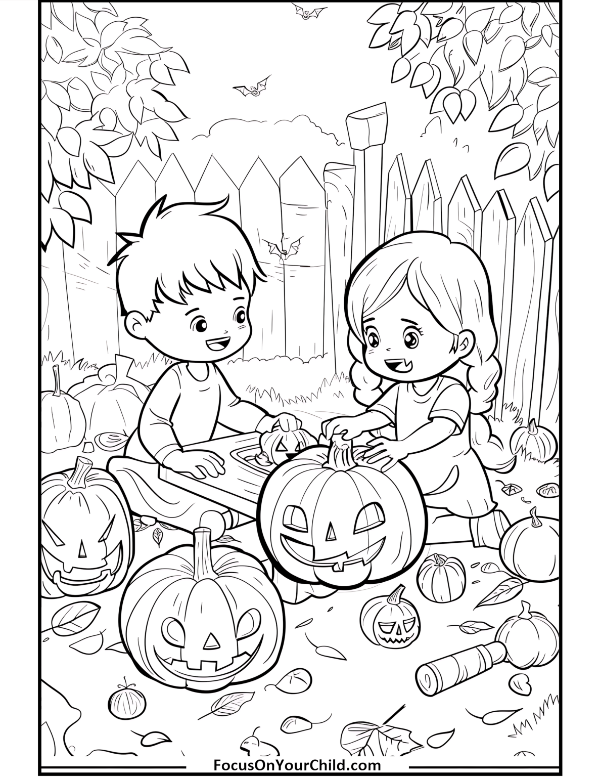 50+ Halloween Coloring Pages for Kids (Free PDF Printables)