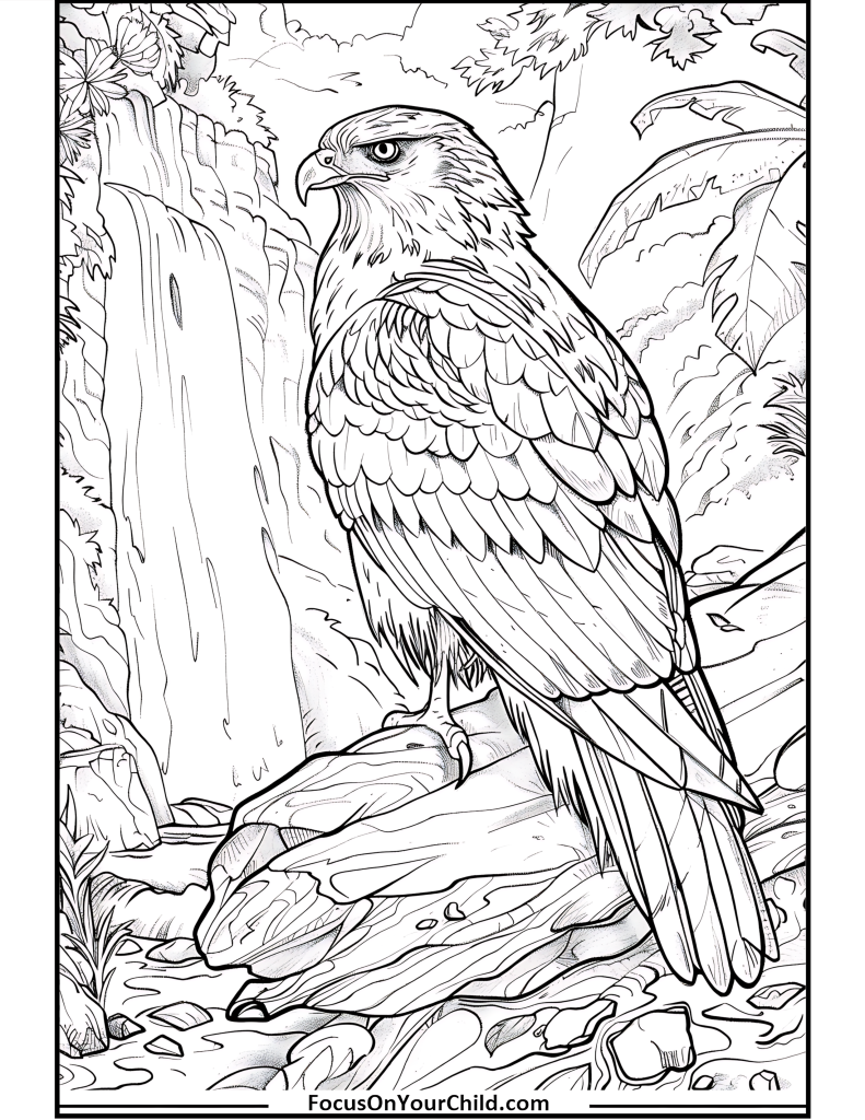 50  Hawk Coloring Pages (Free PDF Printables)