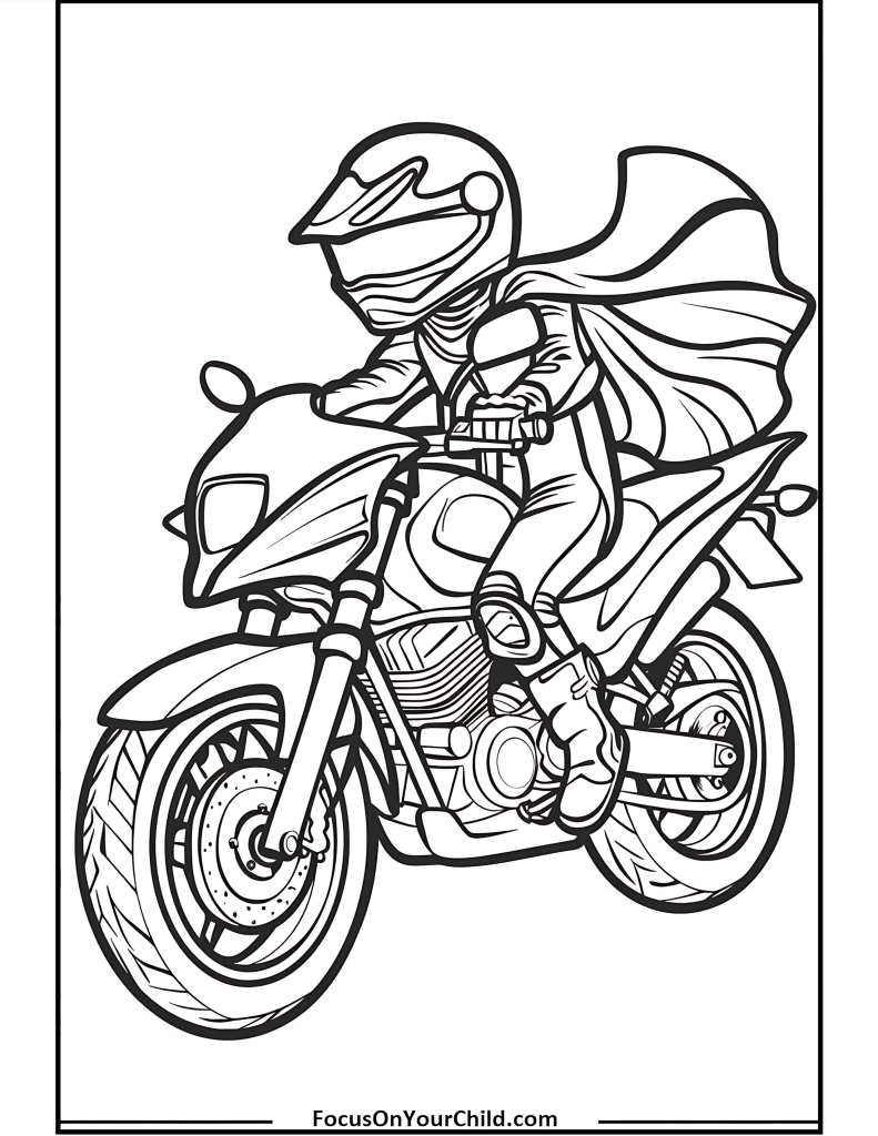 50+ Motorcycle Coloring Pages (Free PDF Printables)