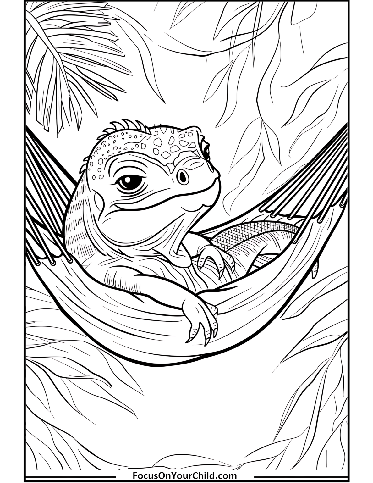 50+ Iguana Coloring Pages (Free PDF Printables)