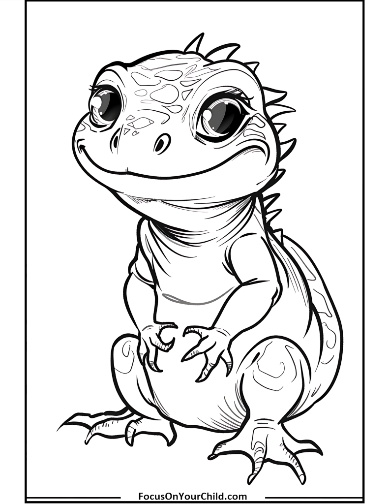 50+ Iguana Coloring Pages (Free PDF Printables)
