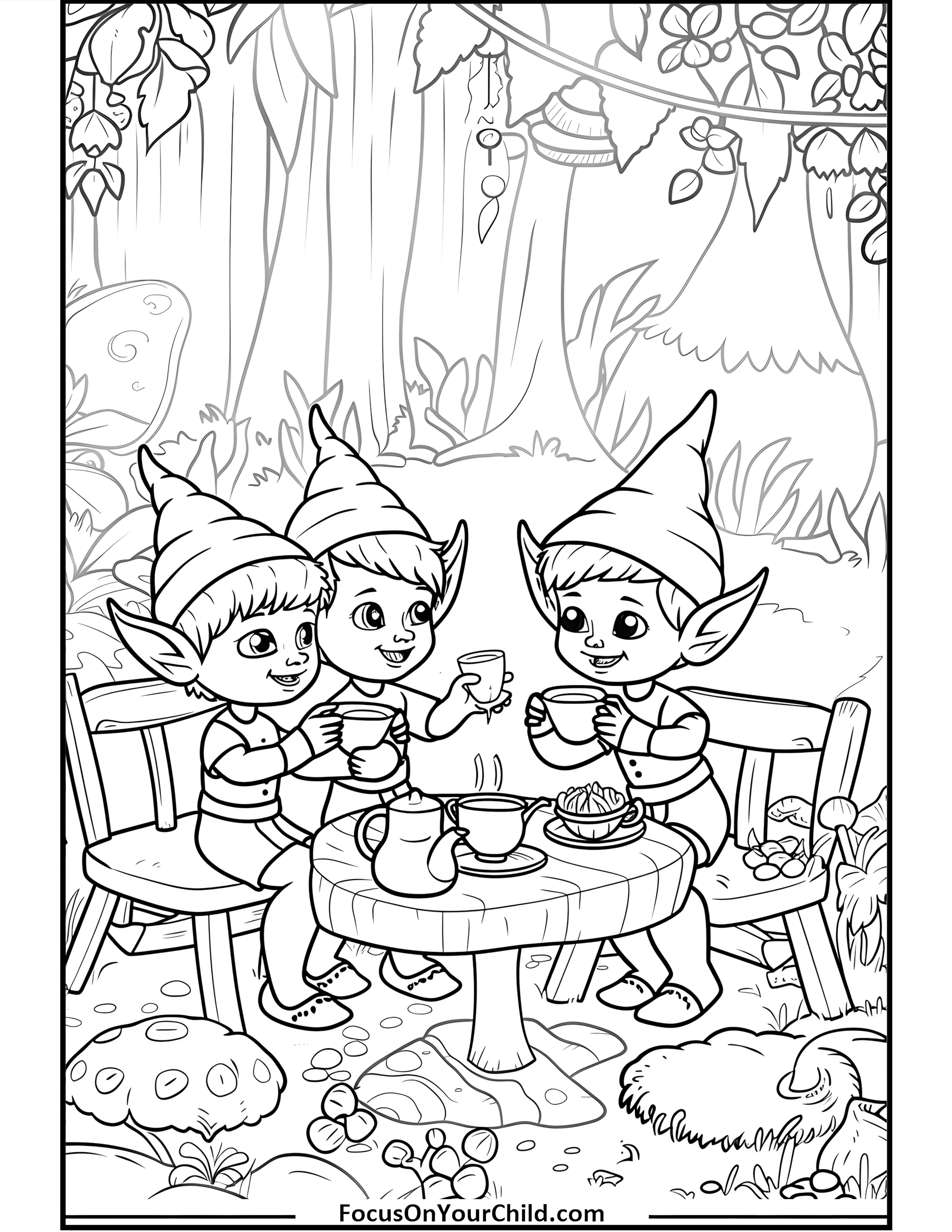 50  Elves Coloring Pages (Free PDF Printables)