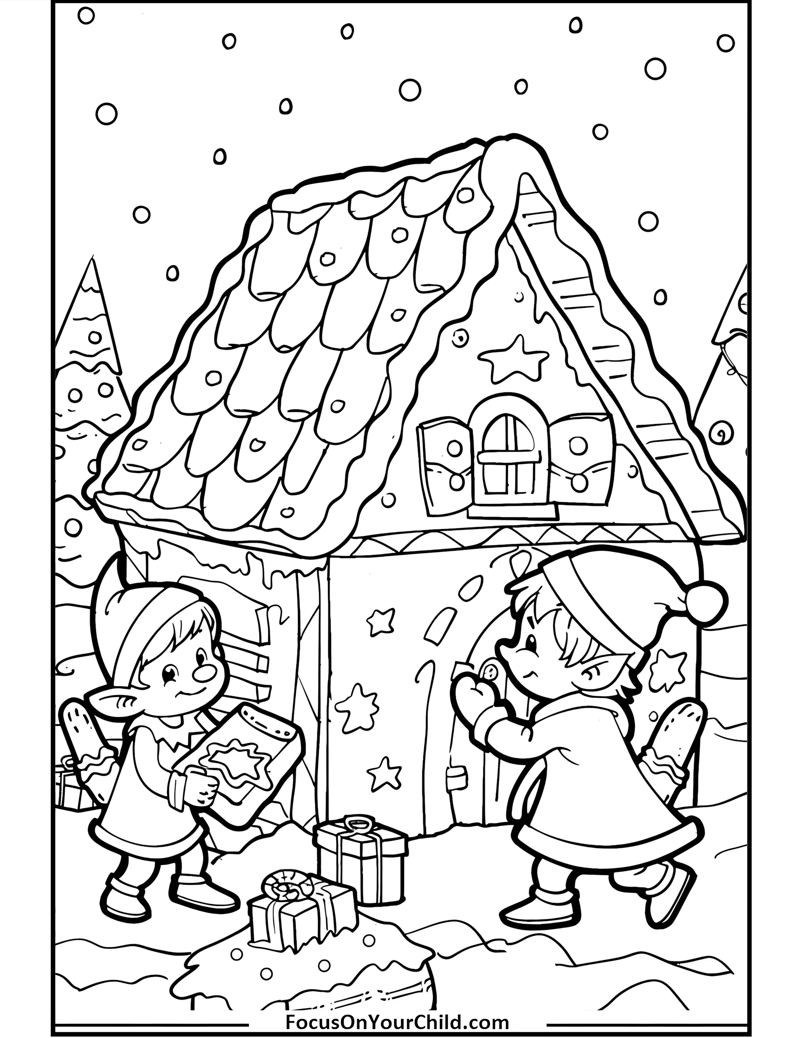 50  Elves Coloring Pages (Free PDF Printables)