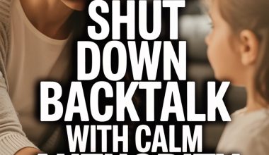 Calm authority tips for effectively handling childrens backtalk with nurturing communication.