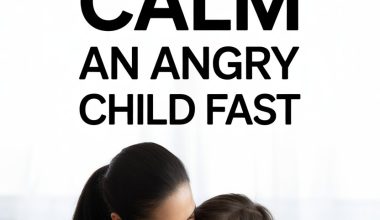 Mother and child sharing a comforting hug, promoting calmness and emotional connection.