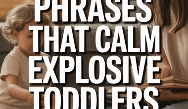 Calming phrases to soothe upset toddlers in a cozy, nurturing family home environment.
