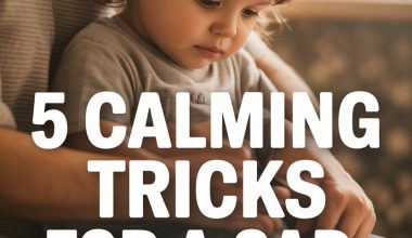 Comforting a sad child with gentle care and calming strategies for emotional well-being.