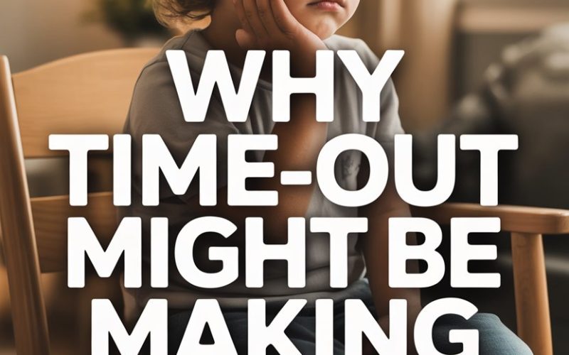 Boy in timeout looks thoughtful; questioning if discipline methods like time-outs are ineffective.