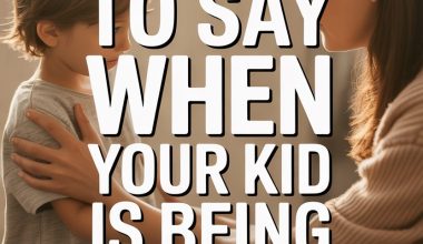 Parent comforting child after hurtful behavior, tips for talking to kids about cruelty.