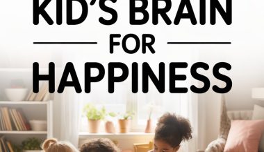 Children playing with colorful blocks in a cozy, modern living room fostering happiness and brain development.