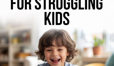 Joyful young boy stacking colorful blocks in a playful, educational indoor learning environment.