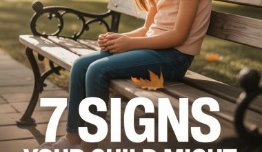 Young girl on park bench reflecting signs of victim mentality in children.