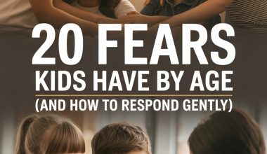 Children experiencing fear with caring adults, learning how to respond gently and support emotional needs.