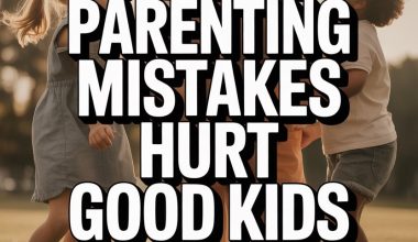 Happy children playing outdoors highlighting parenting mistakes that hurt kids emotionally.