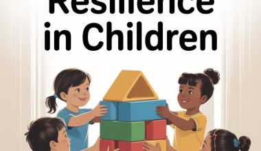 Children building colorful blocks together to promote teamwork and emotional resilience in learning.