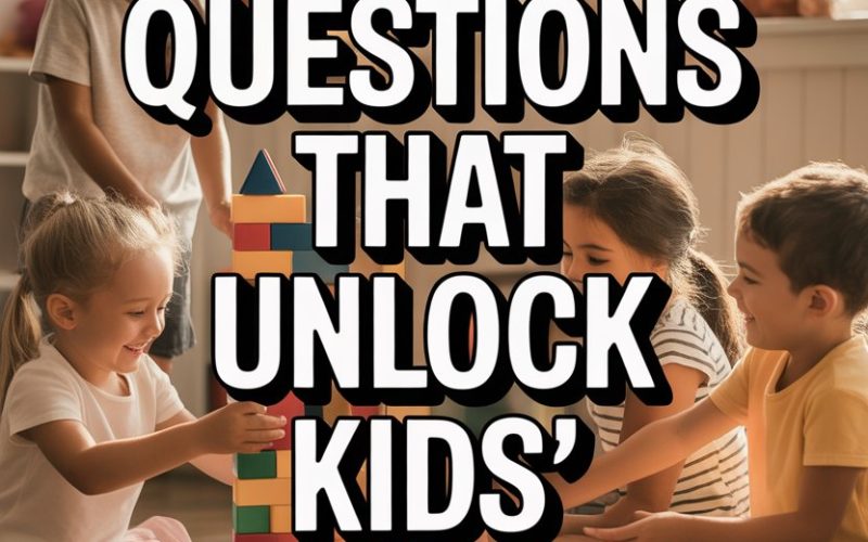 Children building colorful blocks and fostering creativity in a cozy, sunny playroom.