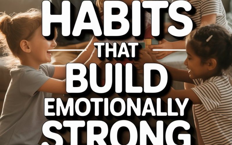 Children playing together, promoting emotional resilience and strong habits for kids emotional strength.