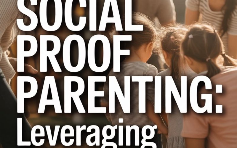 Parents and children engaging in outdoor play, showcasing social proof in supportive parenting environments.