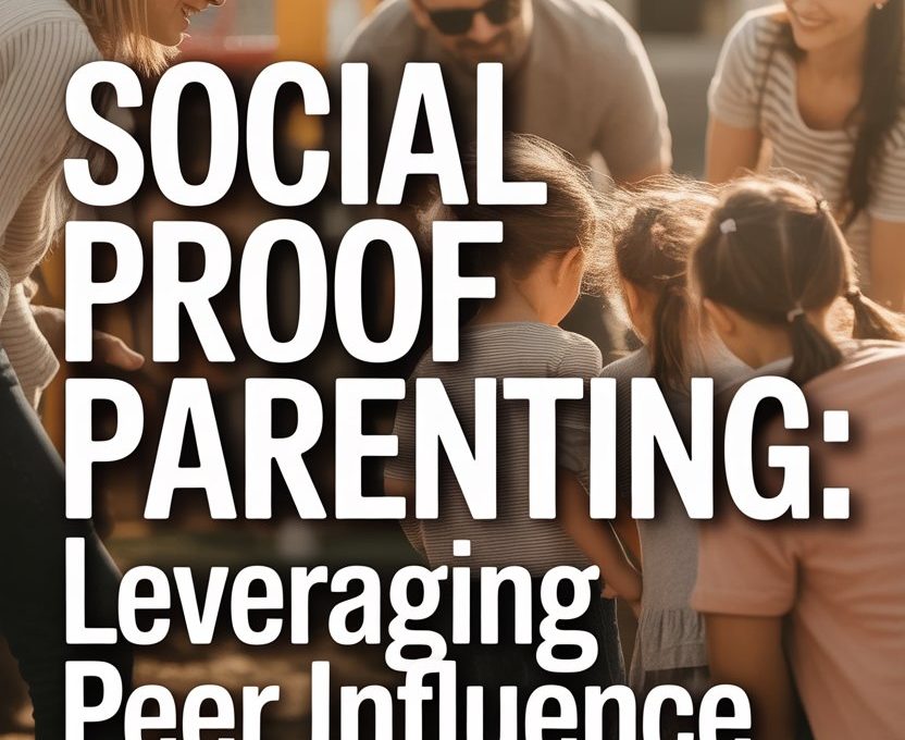 Parents and children engaging in outdoor play, showcasing social proof in supportive parenting environments.