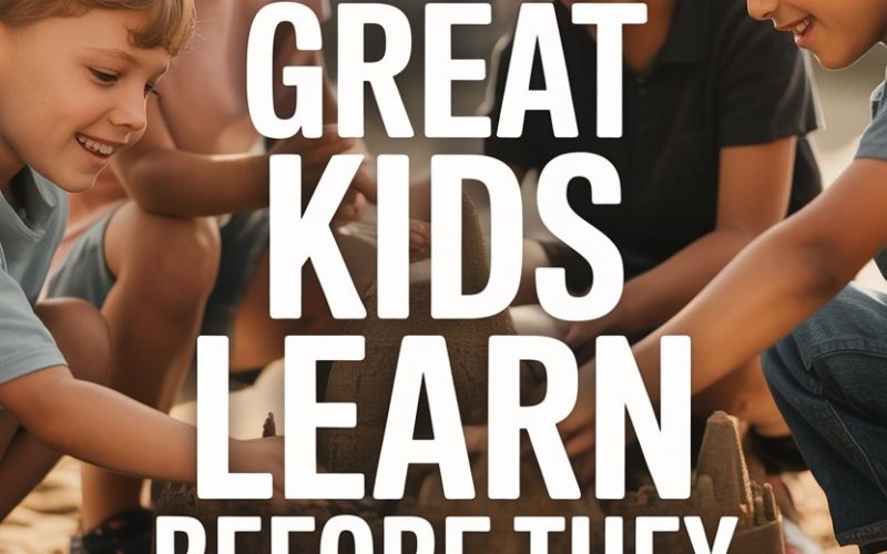 Children playing in sandbox together, fostering teamwork, creativity, and early childhood development.