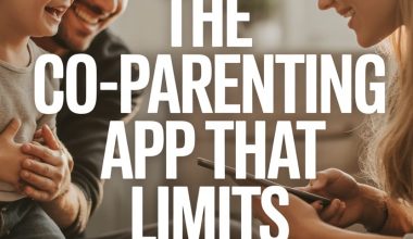 Happy family using co-parenting app promoting healthy, manipulation-free parenting relationships.