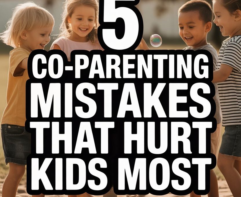 Children playing outdoors, highlighting co-parenting mistakes that can harm kids emotional well-being.