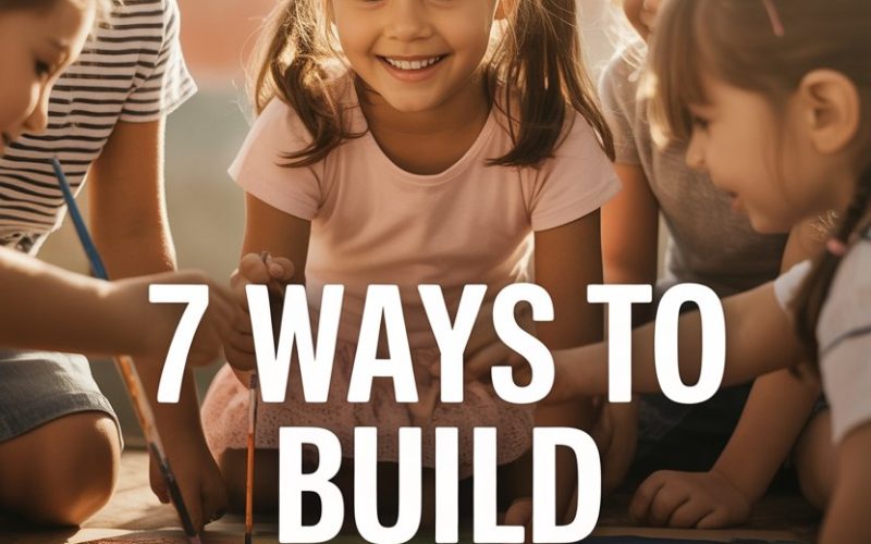 Children engaging in confidence-building activities in a supportive, inclusive classroom environment.