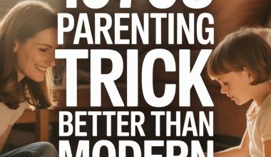 Warm family bonding scene with nostalgic 1970s parenting tips and modern parenting advice.