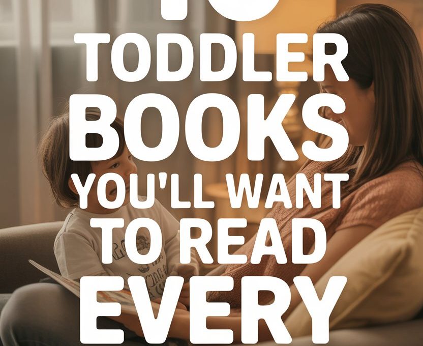 Cozy toddler bedtime reading scene with parent, child, warm lighting, and inviting home atmosphere.
