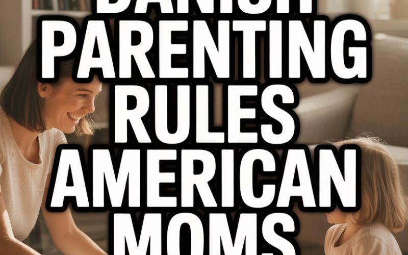Mother and daughter bonding at home, showcasing Danish parenting tips for American moms.