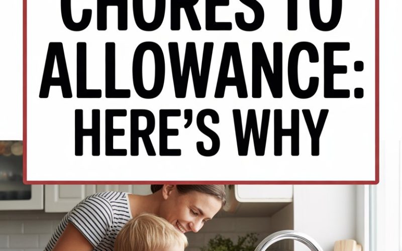 Family bonding through chores and teaching children life skills without tying them to allowances.