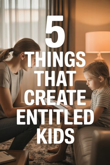 Two children sharing a tablet in a cozy, warm living room for parenting tips on entitled kids.
