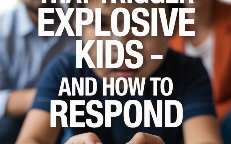 Child expressing frustration with peers, illustrating triggers and responses for explosive behavior.
