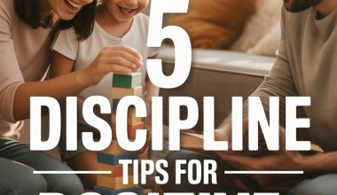 Family bonding with positive discipline tips during joyful Jenga game at home.