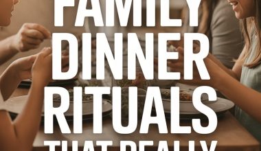 Family enjoying a dinner together, highlighting meaningful family rituals and bonds.
