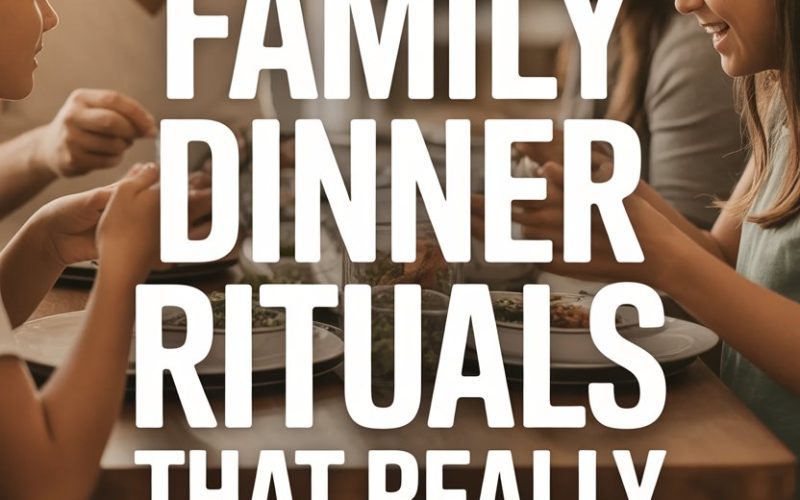 Family enjoying a dinner together, highlighting meaningful family rituals and bonds.