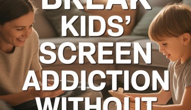 Family enjoying offline activities to reduce kids screen time and foster fun and connection.