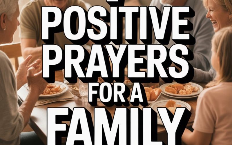 Family gathering enjoying meal and praying together in a warm, cozy, faith-filled home ambiance.