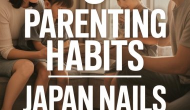 Warm Japanese family scene highlighting parenting habits versus other styles.