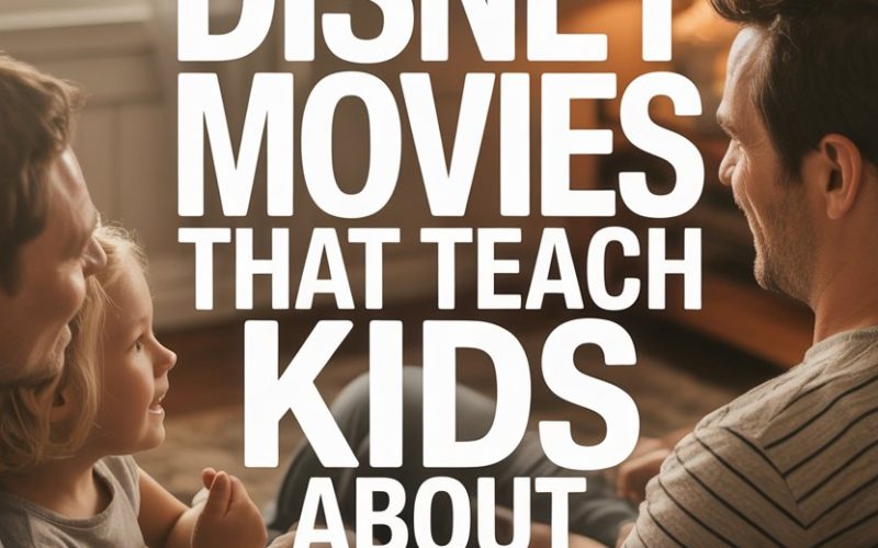 Family sharing joyful moment watching Disney movies to teach kindness and empathy.