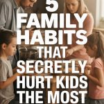 Warm family baking moment highlighting home routines and awareness of hidden emotional impacts on children.