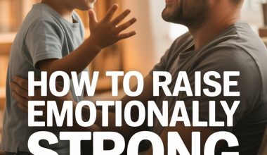 Happy father and son bond fostering emotional strength and positive parent-child relationships.